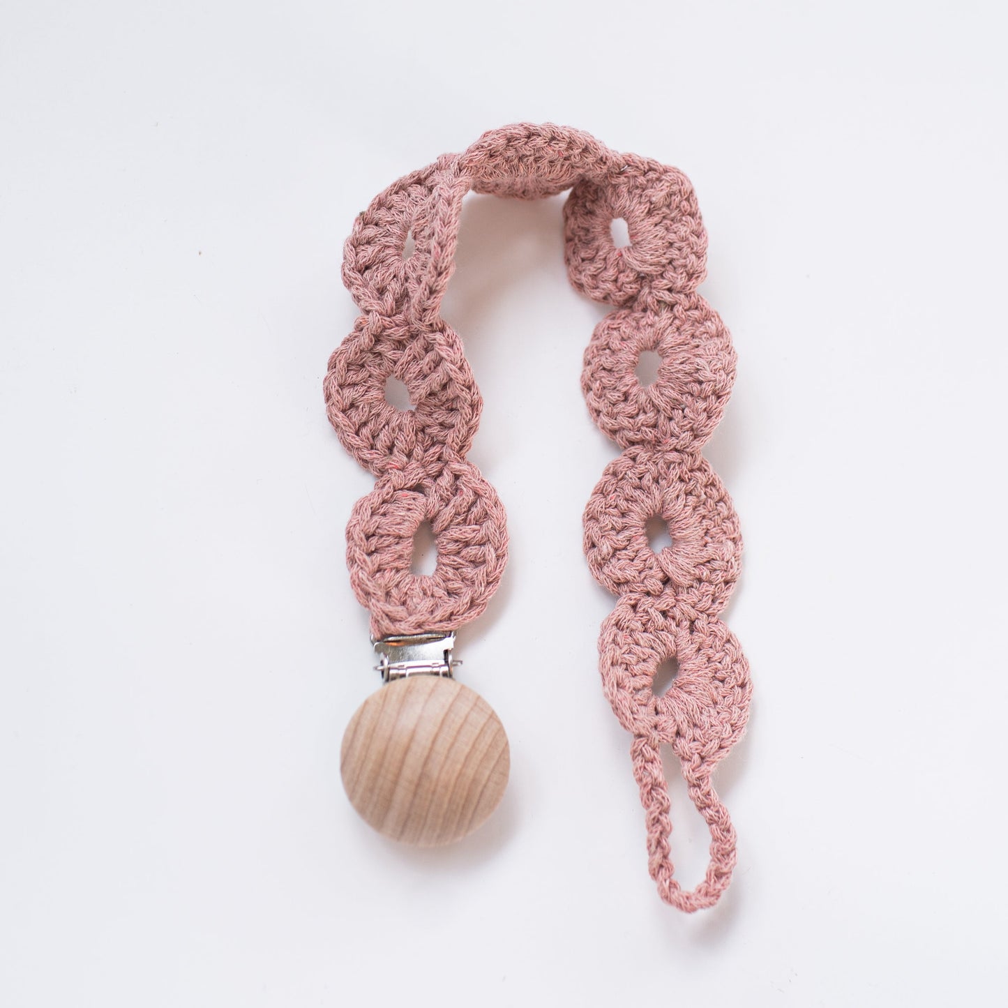 Crocheted Pacifier Clip